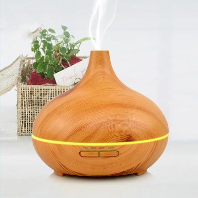 China Car Customized Colorful Wood Grain Ultrasonic Humidifier Aroma Air Diffuser Humidifier for sale