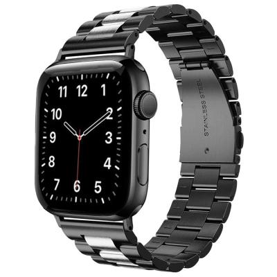 China Luxury High Quality Stainless Steel Metal Watch Band Strap For Apple Watch Se 6 5 4 3 2 1 for sale