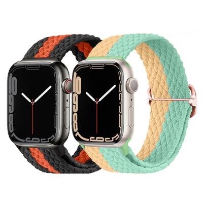 China Fabric Loop Strap Strap Correa Nylon Watch Band For Apple iWatch Serie 3 5 6 Se 7 Watch Band for sale