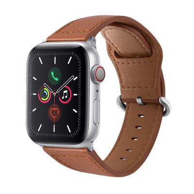 China High Quality Genuine Leather Watch Band 38mm/42mm/40mm/44mm For Apple Leather Watch Strap for sale