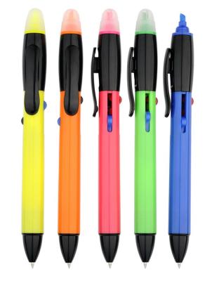 China Promotional Markers & Highlighter Bars The factory's new best-selling new design of a great selection three-in-one ballpoint pen highlighter bars for sale