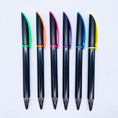 China Promotional Markers & Custom Printed Promotional Plastic Highlighter Bars Logo Ballpoint Pen for sale