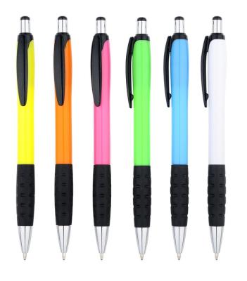 China Promotional Ballpoint Pen Plastic Hot Ballpoint Pen With 6 Color Advise for sale