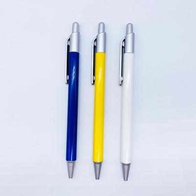 China New Fashion Promotional Pen Heavy Fine Seed Ballpoint Pen Wholesale Manufacture Plastic Pen for sale