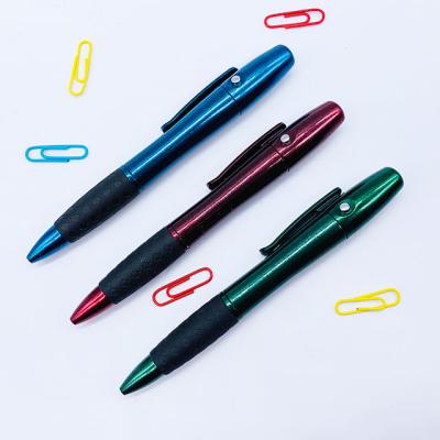 China 2020 Promotional Pen Cheap Ballpoint Pen With LED Lighting Multifunctional Laser Ballpoint Pen for sale