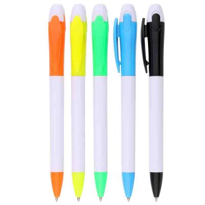 China Promotional sales of 2020LED cheap ballpoint pen pure white pen ballpoint pen for sale