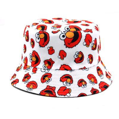 China ERNIE ALICE Anime Sesame Street ELMO BERT BIG BIRD COOKIE MONSTER Bucket Hat Fisherman Hat COMMON Sun Hat for sale