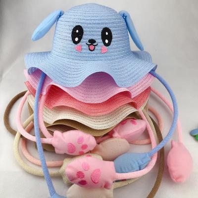 China Character cartoon octopus warm element autumn and winter children boys and girls knit pink blue cute yarn for sale