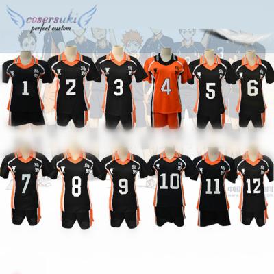 China Haikyu Costume! ! Karasuno High School Cosplay Halloween Christmas Carnival Costume Stage Performance Party for sale