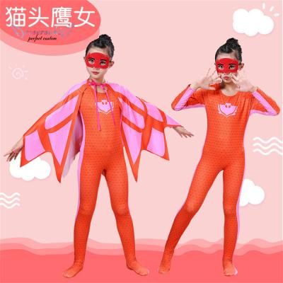 China Catboy costume masked pajamas hero costume Peter Pan animation cosplay costume child overalls coat for sale