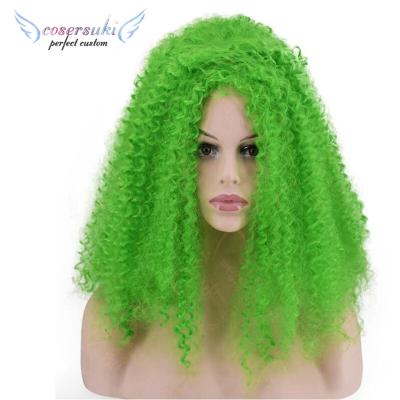 China Black Red White Green Yellow Black Foreign Trade Wig Synthetic African American Wig Best Selling Black Wig for sale