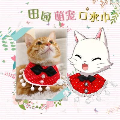 China Viable Triangle Cat Scarf Saliva Supplies Small Pet Medium Dog Teddy Collar for sale