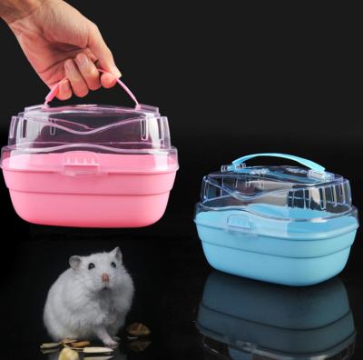 China Breathable Pet Cages Breathable Portable Take Out Carriers Hamster Cage Carriers for sale