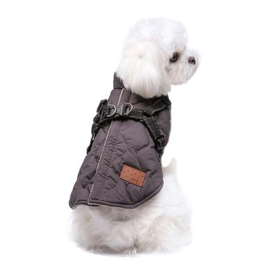 China Sustainable Wholesale Custom Soft Winter Warm Pet Clothes Dog Vest Jacket for sale