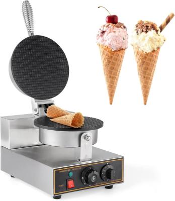 China Food Truck Commercial Ice Cream Cone Machine Waffle Maker 220V Electric Stainless Steel Egg Roll Mold Nonstick Waffle Cone and Bowl Maker for sale