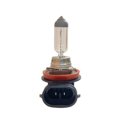 China Warm White Automobile Light H11 12V55W Quartz Glass Halogen Automobile Headlight Fog Lamp Bulb for sale