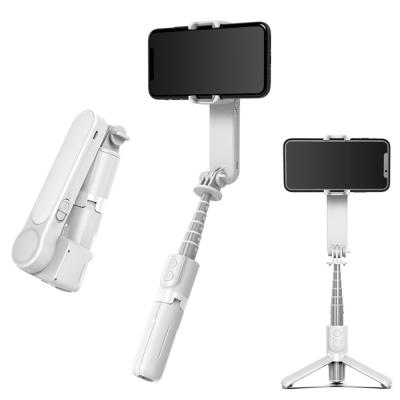 China Fold New L09 Handheld Gimbal Smart Phone Stabilizer Selfie Stick Tripod With Led Light for sale