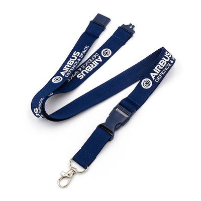 China Promotion reasonable price high quality airplane neck tie unique custom logo printed polyester airline air volaris airbus lanyard for sale