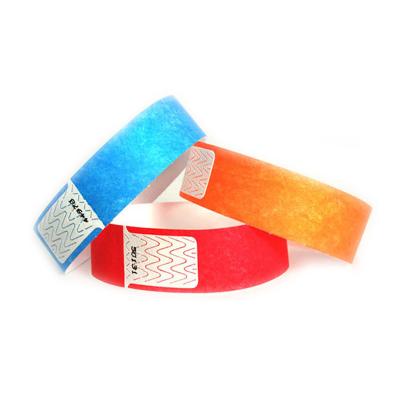 China Customized wholesale environment friendly disposable disposable cheap tyvek paper custom logo printing simple empty printable party events wristband for sale