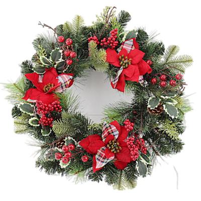 China Wholesale Christmas Party Fover Factory Pine Cone Christmas Decoration Garland,Wholesale Flower Garland Door Decoration Supplies for sale