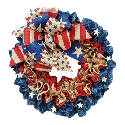 China Fabric Factory Wholesale 4th July Garland Decorations Holiday Dress Up Props for sale