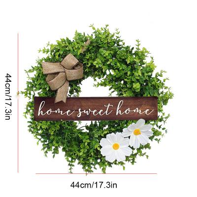 China Wholesale Plastic Small Clear Door Garland Factory Decoration Wedding Garland Hanging Decoration for sale