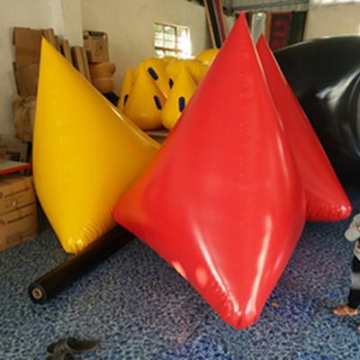 China Customized 0.6 Seater PVC Mesh Fabric Water Floating Buoy Inflatable Water Cube Buoy for sale