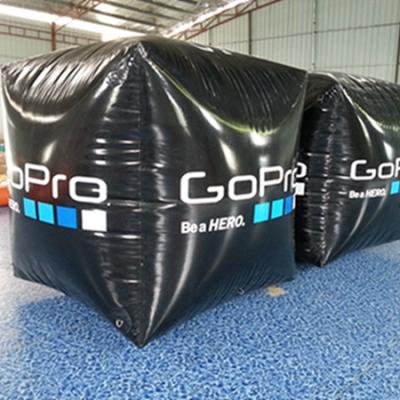 China 0.6 PVC Mesh Fabric Promotions Advertising Inflatable Display Water Inflatable Water Cube Buoy for sale