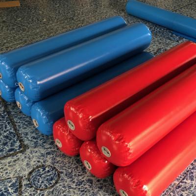 China 0.6 PVC Mesh Fabric Buoys For Water Sports Tube Buoy Inflatable Water Race Marker Floating Model Buoys for sale