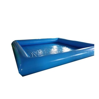 China Clip 0.6PVC Mesh Fun Swimming Family Lounge Pool Monochrome Around Inflatable Pool - Blue for sale