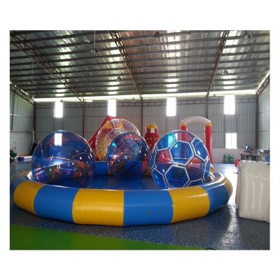 China Heavy Duty Outdoor Patio Family Lounge Pool 0.6PVC Mesh Staple Up Inflatable Splicing Pool Inflatable Swimming Pool for sale