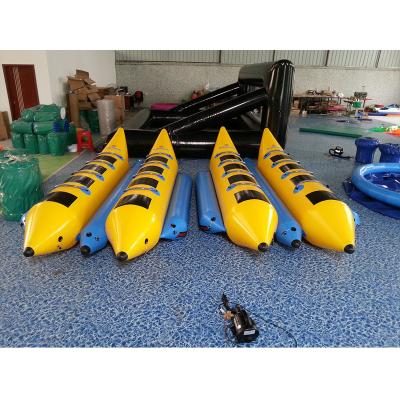 China Hot Selling PVC Water Sports 8-10 Seat Double Row Inflatable Banana Boat PVC Inflatable Banana Boat. for sale