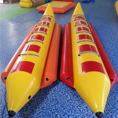 China Hot Selling Single Row Inflatable PVC Water Banana Boat 6 to 8 Row Banana Boat PVC Banana Boat Single Inflatable Boat Factory Direct Sales. for sale