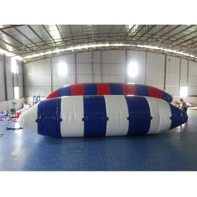 China PVC Air Sealed Inflatable Pillow Bag Water Jumping Catapult For Adults Jump for sale