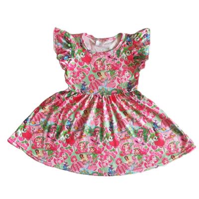 China Formal Baby Clothes Cute Pink Princess Pearl Ruffles Dress Summer Girls Boutique Outfits High Quality for sale