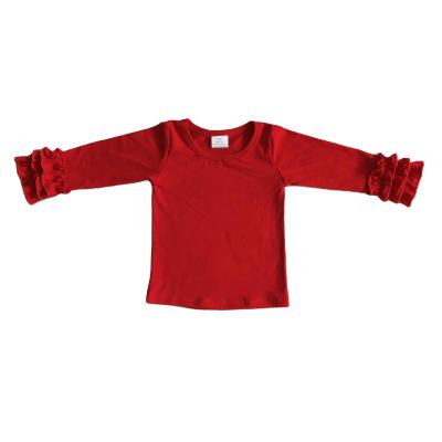 China Children Clothing Formal Solid Color High Quality Long Sleeve Tops for sale