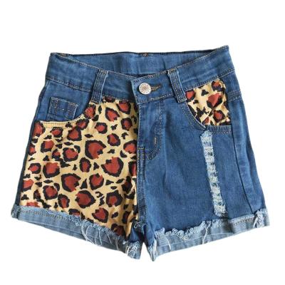 China Straight In The New Design Shop Current Babies Toddler Infant Summer Wear Leopard Shorts &Pants Denim Sports Short Pants for sale