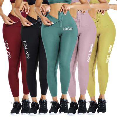 China QUICK DRY Women's Fitness Wear Compression Waist Trainer Tight Slim Leggings Yoga Gaiters Tall for sale