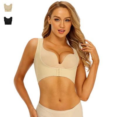 China Breathable Women Shaper Tops Surgery Front Closure Bra Tank Top Compression Post Shapewear for sale