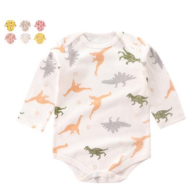 China Breathable Wholesale Newborn Baby Clothing 100%Cotton Long Sleeve Baby Clothes for sale