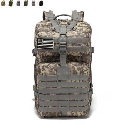 China Wholesale Waterproof Outdoor Backpack Hiking Survival Army Bag Black Military Tactical Rucksack for sale