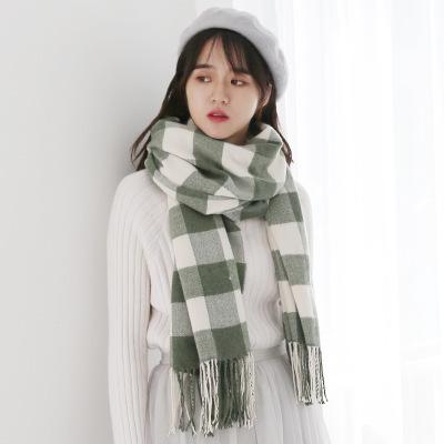 China Classic Plaid Checked Classic Women Scarf 200CM*70CM Size Winter Cashmere Scarf Women for sale