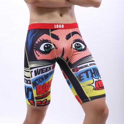 China Canton Viable Sign 2021 New Popular Shorts Printed Casual Underwear Underwear For Men Comfortable Boxers Briefs Boxer Short Briefs for sale