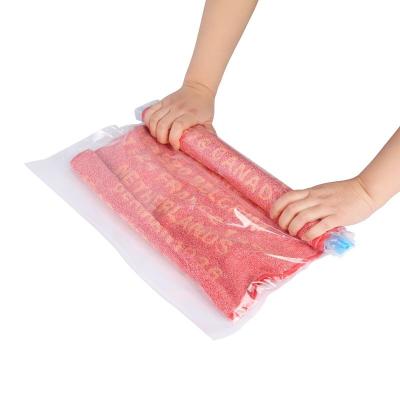 China Sustainable Factory Direct Plastic Storage Bag Luggage Vacuum Storage Bag Roll Up Storage Bag for sale