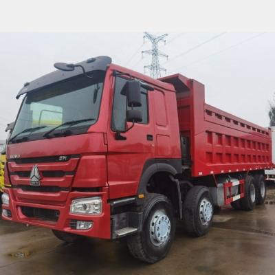 China Liangshan used 8x4 second hand sinotruk Howo 371HP 375HP dump truck tipper truck > 8L for sale