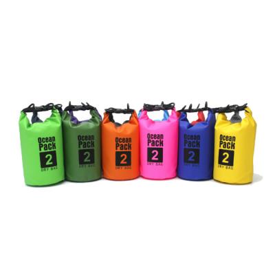 China Lightweight PVC Pallet Panel Handle Mini Travel Dry Bag Outdoor Camping Waterproof Back Bag for sale