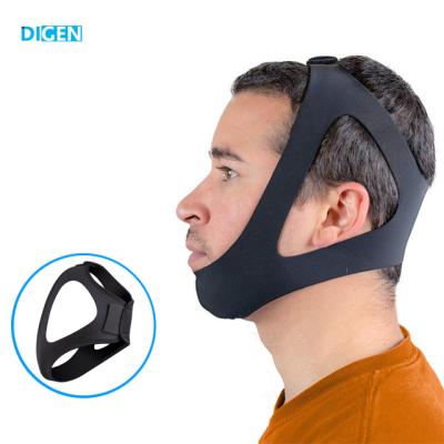 China 2019 New Design Anti Snoring Chinstrap Anti Snoring Neoprene Snoring Products Adjustable Adjustable Chinstrap Sleep For Women And Men for sale