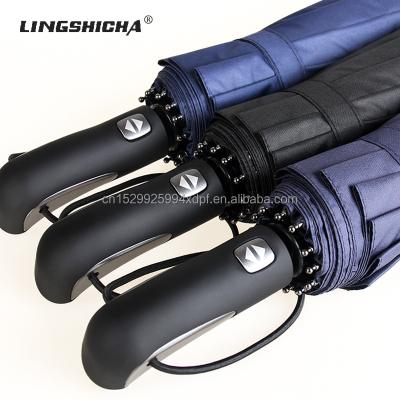 China CLASSIC 12 Bones Umbrella Full Automatic Men's and Women's Big Folding Sun Protection Umbrella Reinforced super-high wind-resistant make for sale