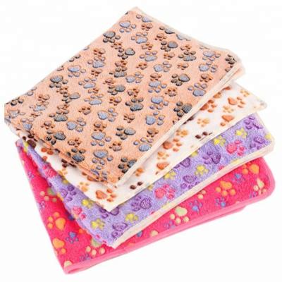 China Sustainable Hot Thick Coral Fleece Luxury Dog Blanket for sale