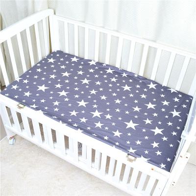 China Anti Dust Mites 100 Cotton Jersey Knit Crib Sheet Fit For Standard Crib And Toddler Mattress Plain Accessories Anti Tech Style Fabric for sale